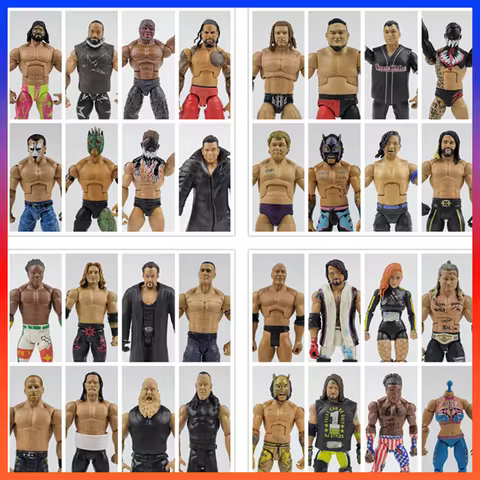 Bulk Cargo 1/12 Scale Wrestler Randy White Face Multiple Body Model Accessories 7 inch For Fans Coll