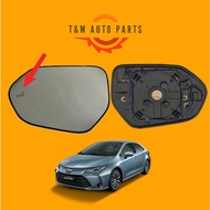 ORIGINAL TOYOTA ALTIS 2019-2025 SIDE MIRROR GLASS  WITH BSM