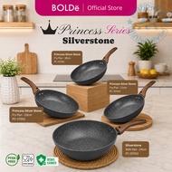 BOLDe SILVER STONE Fry Pan 18cm, 20cm, 22cm and Wok Pan 24cm