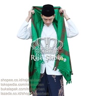 HIJAU Almas Tri Star Turban Imported India - Surban - Keffiyeh - Semag - Green Turban - Rumals - Ima