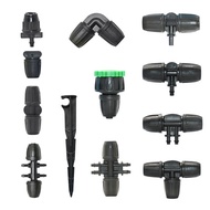 3/8quot Irrigation Garden Hose Connector 8/11 4/7 3/5mm Hose Reducer Joint Tee Elbow End Plug Drip I