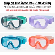 Dec@thl0n 100 Mono Adult Diving Anti-Fog Mask / Snorkeling Mask / Snorkeling Goggle / Diving Mask