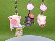 THE PIG 可愛小豬 掛飾掛繩掛件扭蛋 中古絕版 YUJIN TAKARA TOMY多美卡