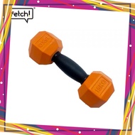 Pet toys shaped like gym weights