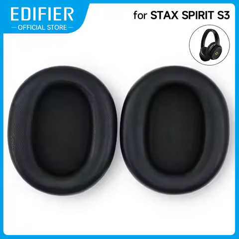 Edifier Original Headphone Earpads for STAX SPIRIT S3 Headphone Accessories Earmuffs Lambskin Leathe