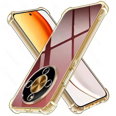 for Honor Magic8 Lite Light 5G Case Clear Crystal TPU Soft Cover on Honar Honer X9d X 9d X9 d 5G Glo