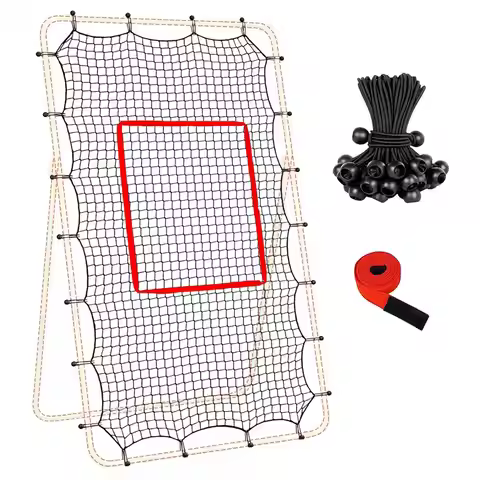Volleyball Rebounder Net 1.5in Mesh Adjustable Catcher Fit 74Ft Frame Rebounder Volleyball Net with 