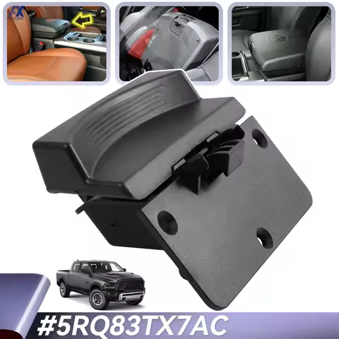 5RQ83TX7AC Car Center Console Armrest Latch Lock Knob Accessories Auto Interior for Dodge Ram 1500 2