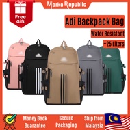 Branded Adi 3 stripes Fashion Unisex Men Women Travel Beg Sekolah School Sports Casual College Stude
