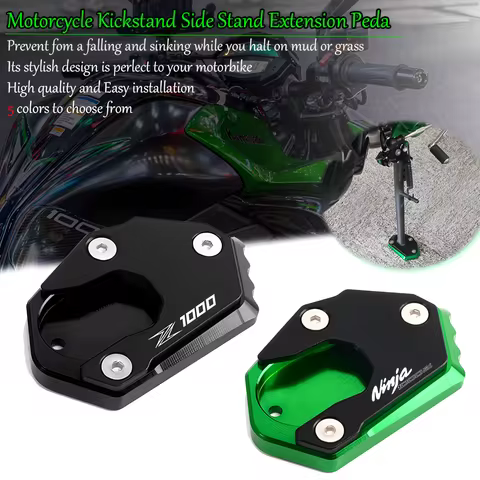 For KAWASAKI Z1000 Z1000R Z1000SX Z 1000 1000R 1000SX Motorcycle Accessories Kickstand Enlarge Plate