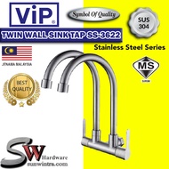 VIP SUS304 STAINLESS STEEL DOUBLE WALL SINK TAP SS-3622 SS3622 TAP SINKI KITCHEN TWIN SINK TAP SINK 
