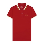 Giordano Womens Signature Pique Embroidery Solid Polo (05314256001)  เสื้อโปโลผู้หญิง เสื้อโปโลแขนสั