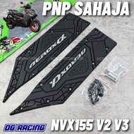(PNP SAHAJA) NVX155 V2 V3 Abs Carpet Footrest Pedal Silicon Rubber/ NVX V3 Carpet Pijak Kaki/ NVX Ta