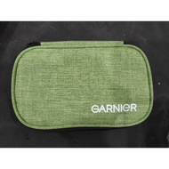 GARNIER TRAVEL POUCH GREEN TOILETRY BAG STORAGE