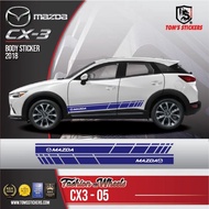 MAZDA CX-3 CAR BODY STICKER SET CX3 - 05