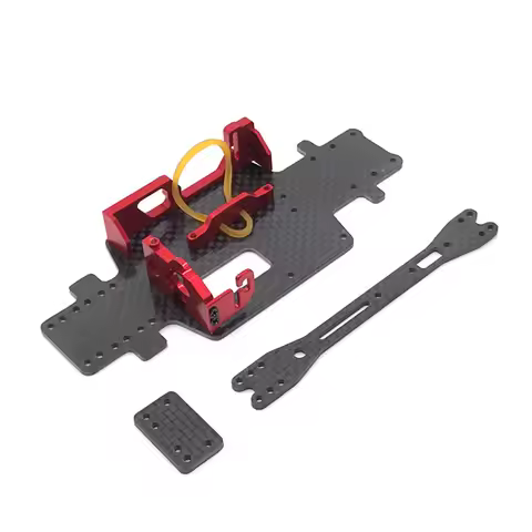 Metal Upgrade Carbon Fiber Base Plate Motor Mount Battery Mount FOR WLtoys 284131 K969 K979 K989 K99