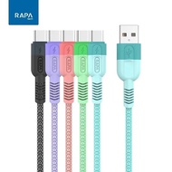 RAPA LINE X Kabel Data Charger Type C Fast Charging 3A Cable - DG1011 - Green