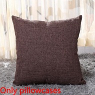 55x55Cm Large Linen Plain Cushion Cover Home Sofa Decor Throw pillow case