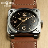 Bell Ross Bell Ross Swiss Square Mechanical Watch Automatic Aviation Watch Men's Luxury Business Wat