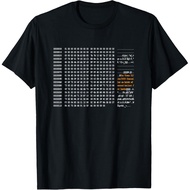 Men's cotton T-shirt Bitcoin Genesis-Block Code T-Shirt