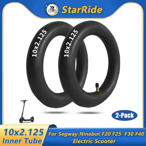 2 Pack 10x2.125 Inner Tube 10 Inch Replacement Inner Tires for Segway Ninebot F20 F25 F30 F40 Scoote