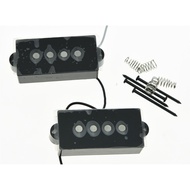 KAISH Black 4 String Alnico V Bass Pickups Bunyi Vintage P Bass Pickup untuk Gitar Bass Precision P
