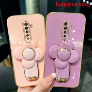 Casing OPPO Reno 2F reno2 F reno 2 F reno 2 phone case Softcase Electroplated silicone shockproof Protector  Cover new design with holder fan for girls DDFS01