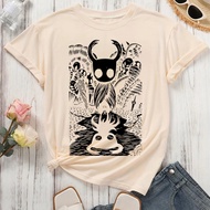 Hollow Knight t-shirt female anime hip hop harajuku Classic 80s kawaii t shirt Breathable Vintage 80