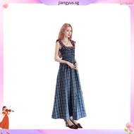 [Rika] Arrival The Next Day Women's Dress Long Skirt Sling Vacation Style Seaside Classy Fungus Edge
