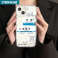 Xtrend Aesthetic Japanese Graffiti Clear Frosted Case for Iphone Casing 16 15 14 12 13 11 Pro Max IP