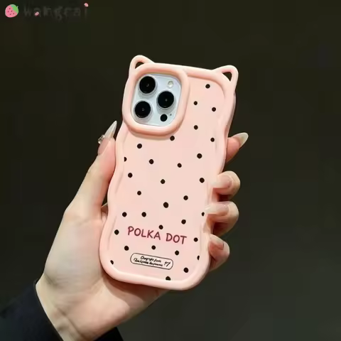 Cute Dots Cat Ears Phone Case For Honor X6D X6C X6S X6 X5C X5B Plus 400 Lite 200 90 Smart 70 50 Lite