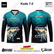 jersey mancing pemburu ikan gabus lengan panjang premium bisa custom nama terbaru kode 7.0