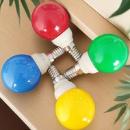 BIA Led Color Bulb, E14/E27, Red, Yellow, Blue and Green Light Bulb, 3W, 12-85V, 85-265V, Decorative Light Landscape Light, G45-206