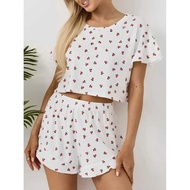 Ladies Pajamas Ladies Sexy Pajamas pamas Homewear Set Floral Floral Print