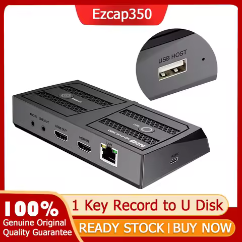 Ezcap350 4k 60hz HDMI Loop Video Capture Card To USB Flash Drive U Disk 1080p60 Video Recording Live