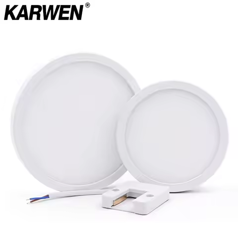 KARWEN led ceiling light Panel Light Surface Mounted 6W 9W 13W 18W 24W AC 85-265V lampada led lamp I