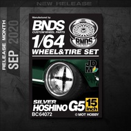 Hotwheels Premium Alloy Rubber Tires BNDS Wheels Hoshino G5 BC64072 - ALREADY ASSEMBLED