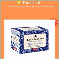 Blue & White, 40 Thank You Cards with Envelopes - (4 1/2 x 3 inch blank cards i by Tuttle Studio (UK
