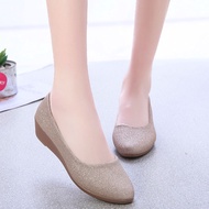 Woman Flats Shoes Slip On Flats Loafers Nurse Work Single Shoes