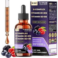 10Combination1Vitamin B Composite droplets，Including B1Thiamine、B12Cobalamin、B2Riboflavin、B3Nicotina