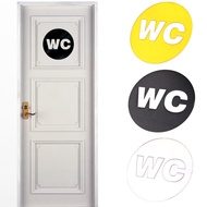 T6JOB1 Removable Toilet WC Wall Sticker Mirror Sticker Door Sign Home Decoration