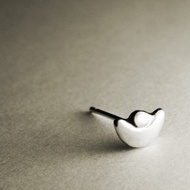 金元寶造型純銀耳環(單支/一對)