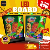 LED Menu Board Table Rechargeable Menu Lightbox A4 A5 | A4 A5 Lightbox Menu | Signboard Lampu Mudah 