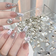BORN PRETTY Rhinestone Colorful Ice Transparent Heart Cube Shaped Crystal Stones Gems 3D Nail Art De