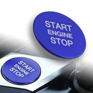 Engine Starter Button One-Button Cover Blue Ignition Switch Patch Aluminum Alloy Suitable For 19-23 
