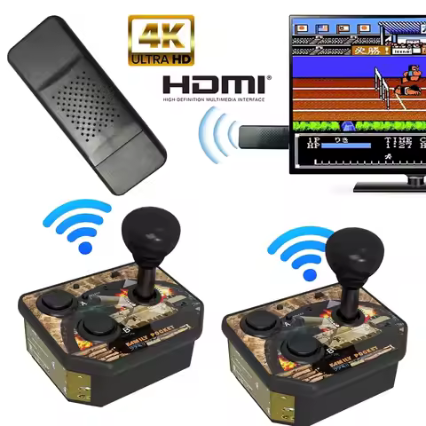 Nostalgic HD Game Console Hand-cranked Joystick USB Retro Game Console HDMI Output TV Stick Wireless