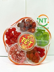 [TẾT Bính Ngọ] SET Mứt Ngũ Quả  ( Ô Mai Đào Hồng  Ô Mai Đào Bổ Kiwi Sấy Dẻo Ô Mai Mận Cơm Xoài Sấy D