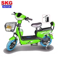 SKG จักรยานไฟฟ้า electric bike ล้อ14นิ้ว รุ่น SK-48v222 รับประกัน มอเตอร์ 1ปี และแบตเตอรี่ 6 เดือน ดำ One