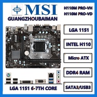 MSI H110M PRO-VD PLUS H110M PRO-VH  PLUS Motherboard LGA 1151 DDR4 32GB Intel H110 Desktop Mainboard