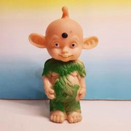 ▲宇宙城▼ 嗶波軟膠玩具1個(綠色款) 電視連續劇 浴火鳳凰 神獸嘟嘟 經典老玩具 早期企業懷舊收藏